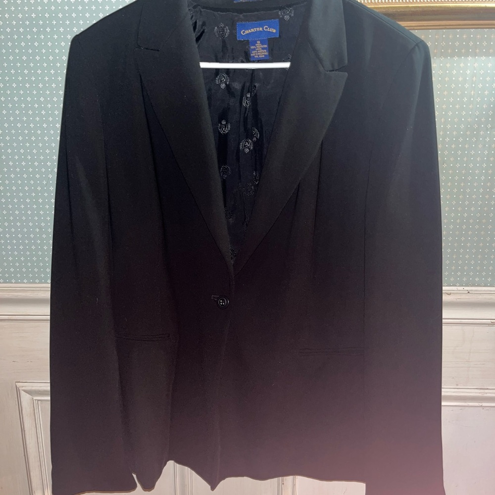 Charter Club Women's Black Blazer